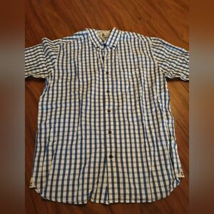 3/$45 Blue and White Checkered Men's Shirt